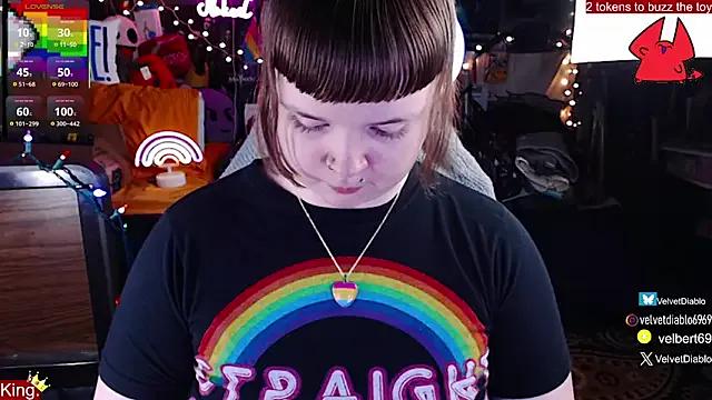 VelvetDiablo from StripChat is Freechat