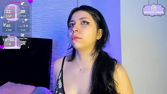 Melody_Black_ — Bounce ass and finger play x5min