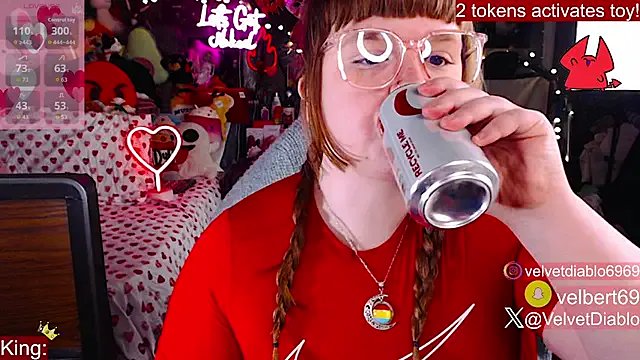 VelvetDiablo — Top off boobs out